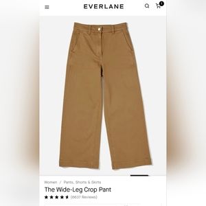 Everlane The Wide-Leg Crop Pant Sz4